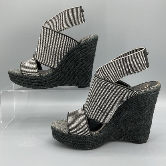 Vince Camuto Women’s Madalisa Espadrille Wedge Sandals Black Size 8.5M - Picture 2 of 10